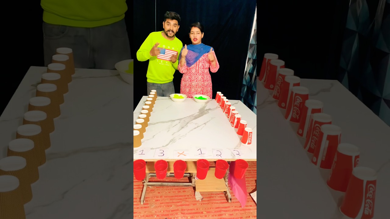 Couple challenge game with wife / #challenge #couple #games #funny #foryou #viral #shorts