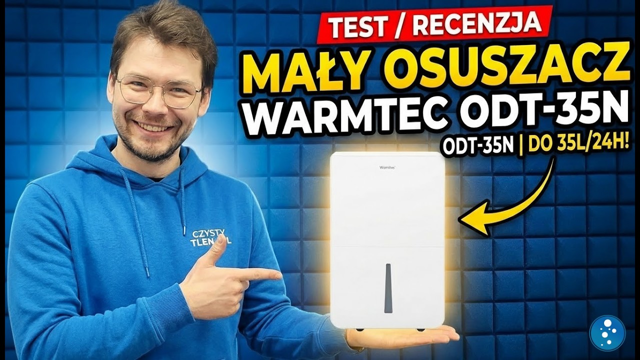 TEST / Recenzja małego osuszacza powietrza Warmtec ODT-35N do 35l/24h