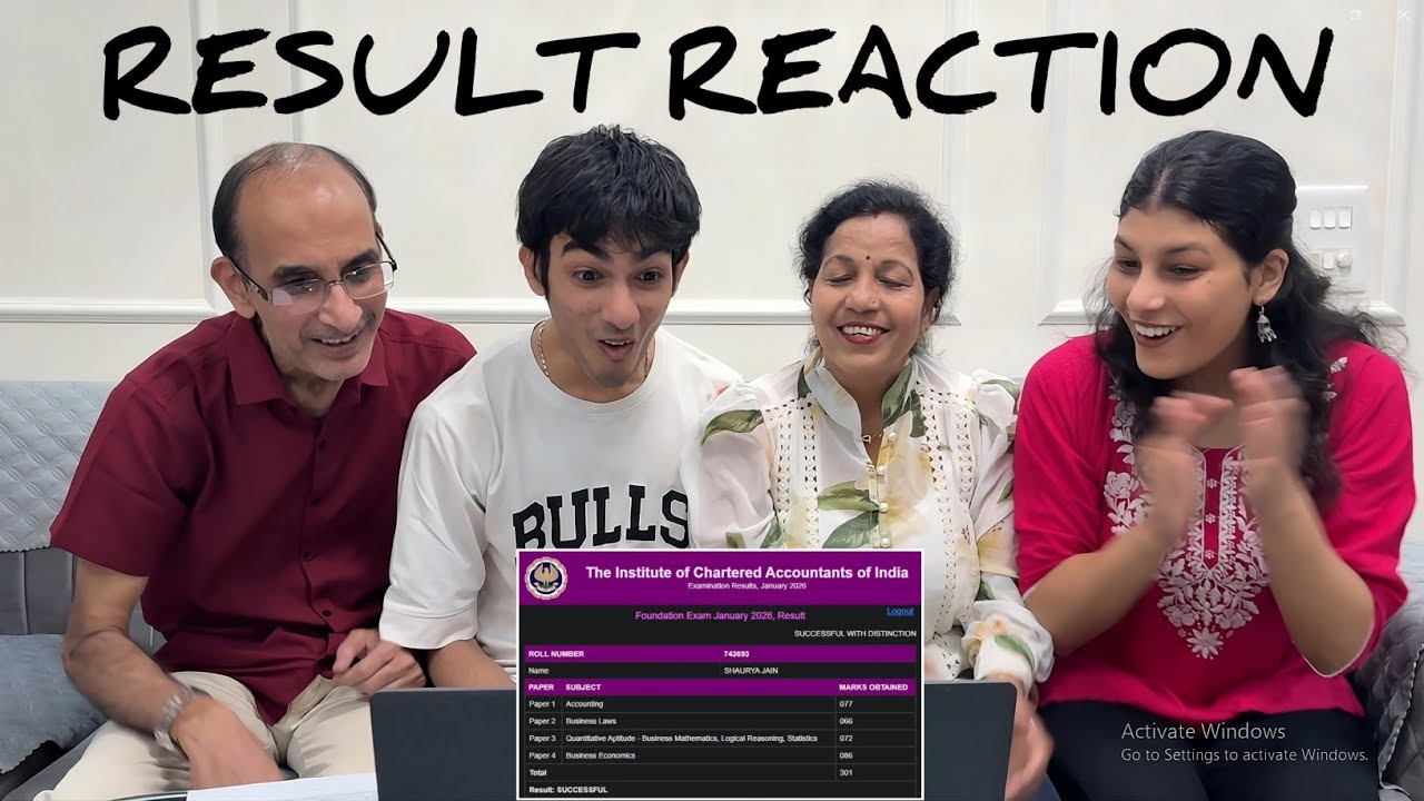 CA FOUNDATION RESULT REACTION | SHAURYA JAIN