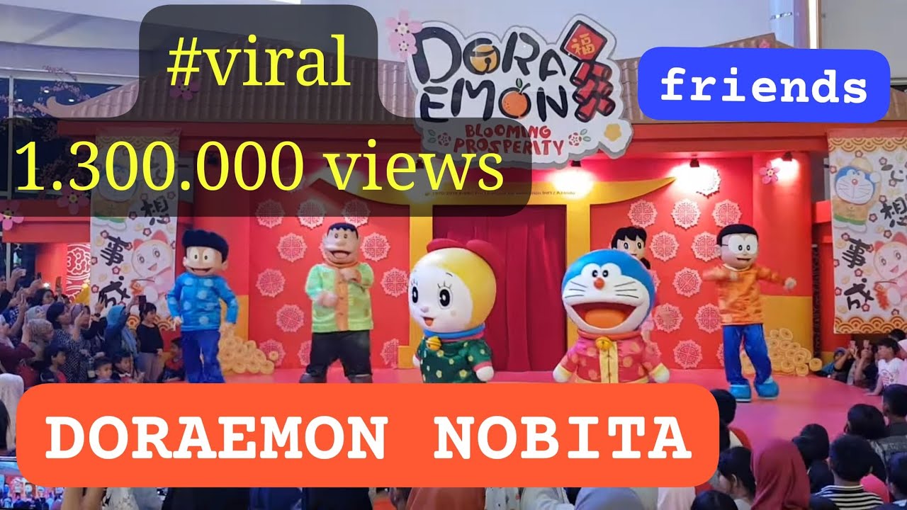 MANTAP‼️ HEBOH Doraemon Nobita and Friends Blooming Prosperity Summarecon Mall Bekasi Imlek