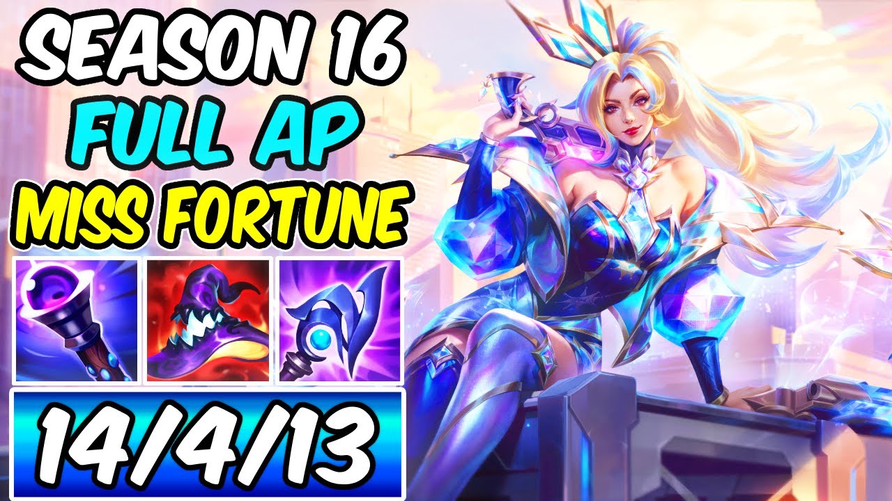 ~1000 AP MISS FORTUNE SEASON 16 - HALF HP WITH ONE E! | New Build & Runes | League of Legends
