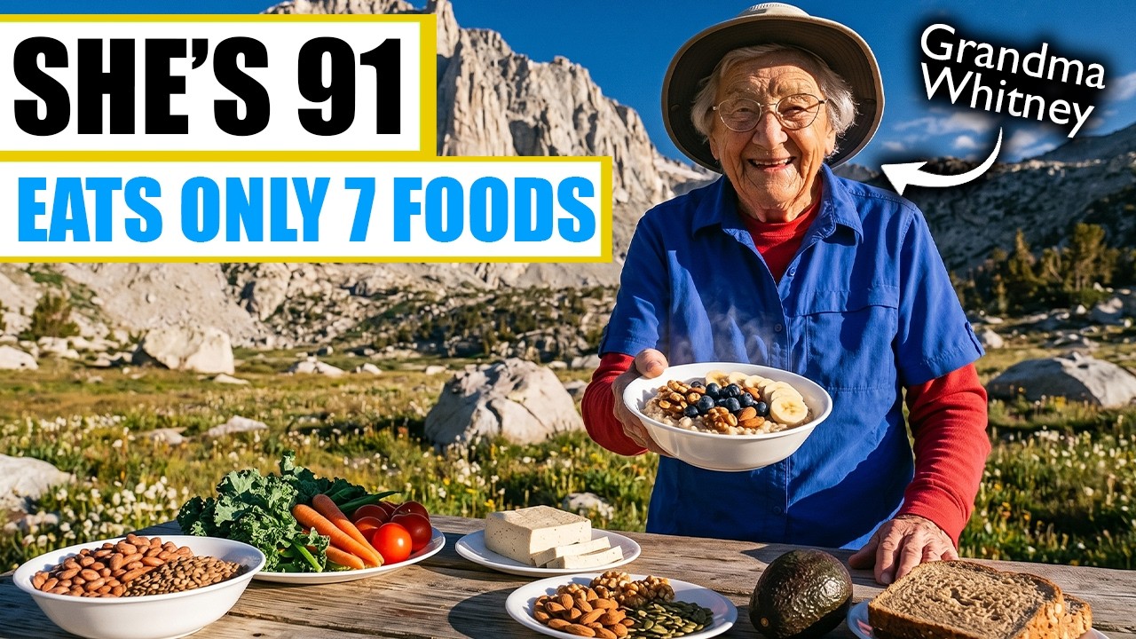 В 91 год я всё ещё покоряю горы и каждый день ем ОДНИ И ТЕ ЖЕ 7 продуктов Loma Linda!
