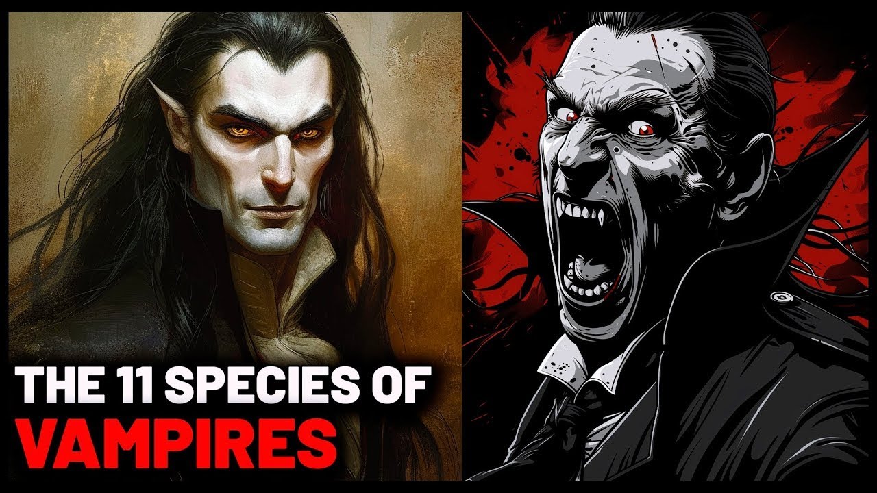 THE 11 SPECIES OF VAMPIRES