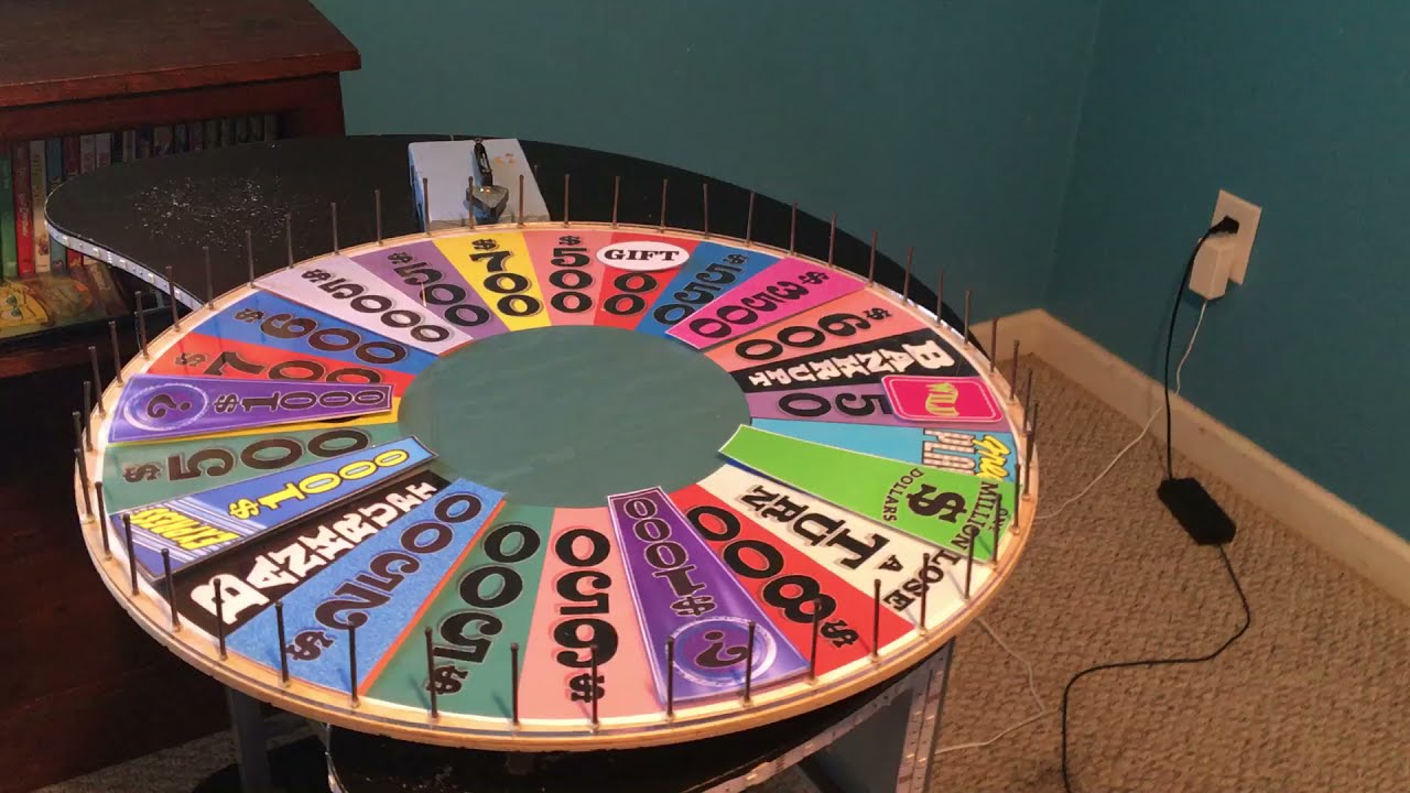April Fool’s Wheel of Fortune Homemade wheel