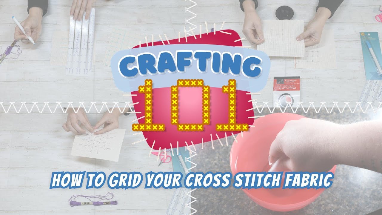 123Stitch.com's Cross Stitch 101: How To Grid Your Cross Stitch Fabric