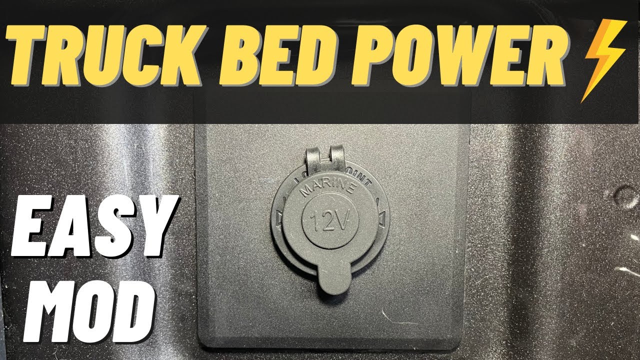 12V POWER Truck Bed Jeep Gladiator Cheap and Easy Mod!