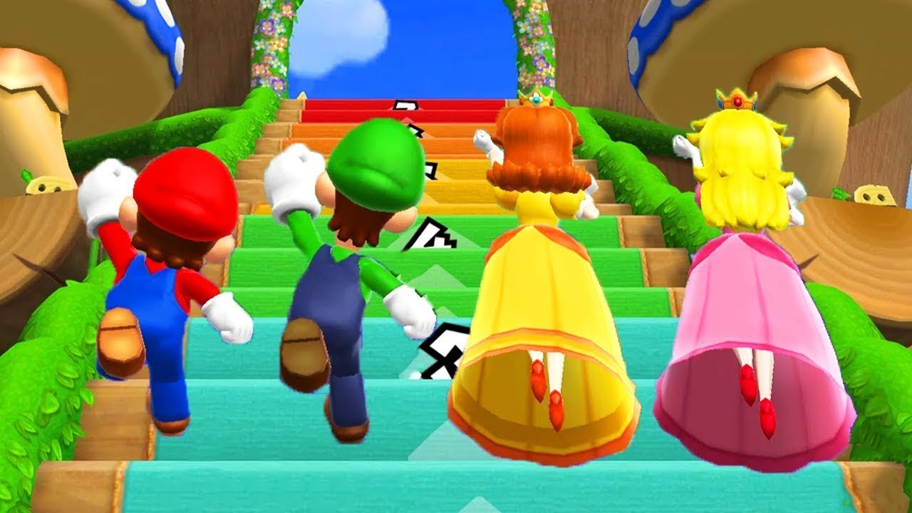 Mario Party 9 - Step It Up - Mario Vs Peach Vs Luigi Vs Daisy (Master Cpu)