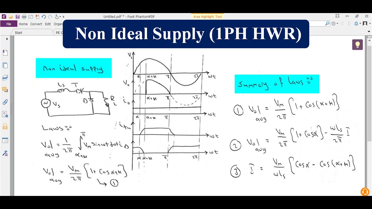 Power Electronics 1 | Sec 6 | Single-Phase Half Wave Rectifier HWR (Part 2)