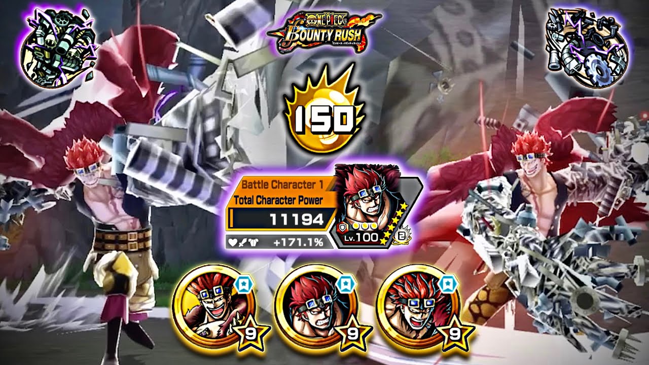 【Kid is Top Tier Again!!】Onigashima Kid with [Triple Kid Medal Set] Showcase | One Piece Bounty Rush