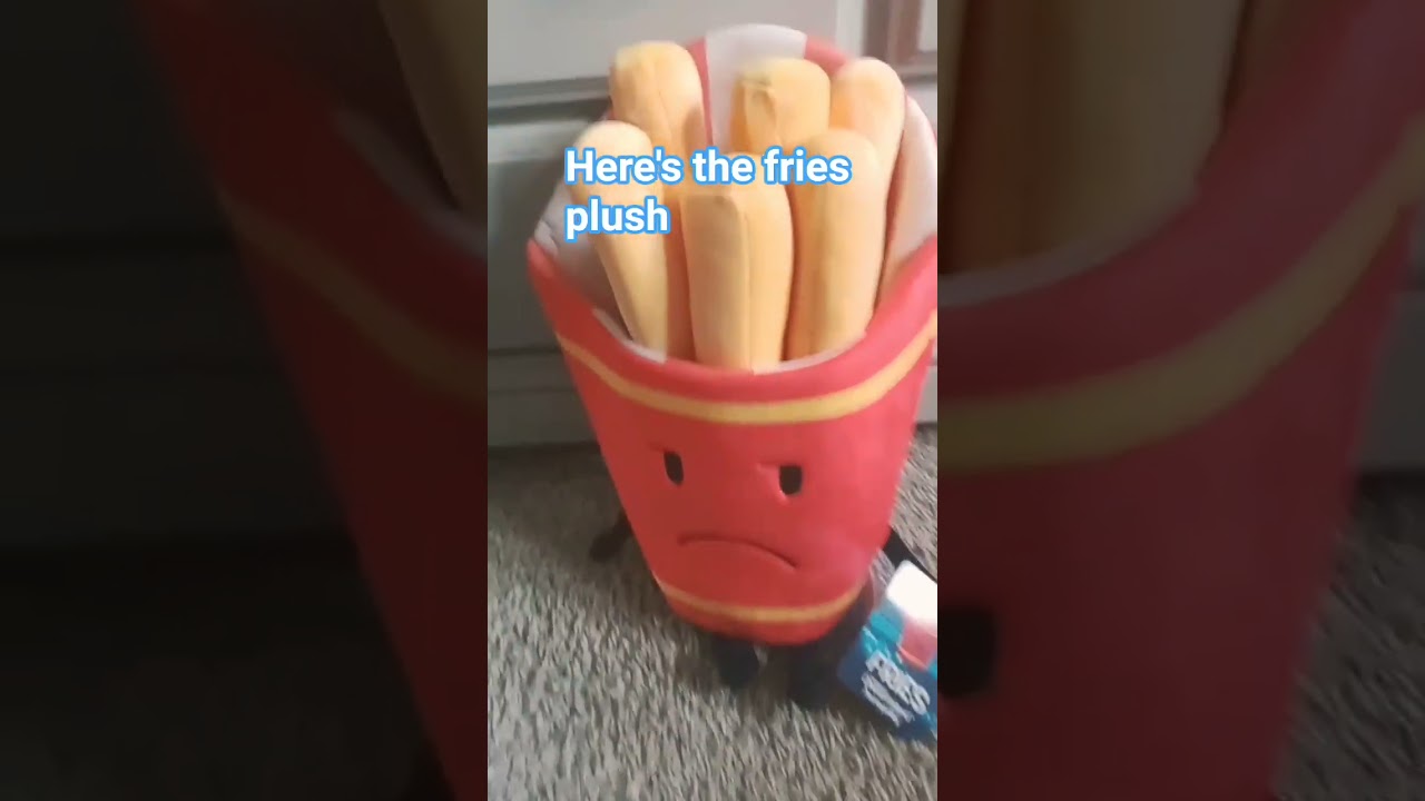 I got 2 new bfdi plushies! #tpot #bfdi #fries #bfdia #jnj(credits to whoever made the audio.)