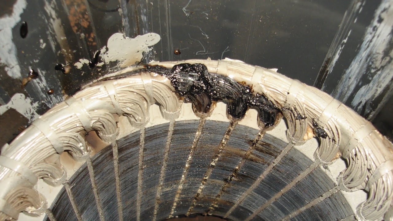 Insulation failure in windings.