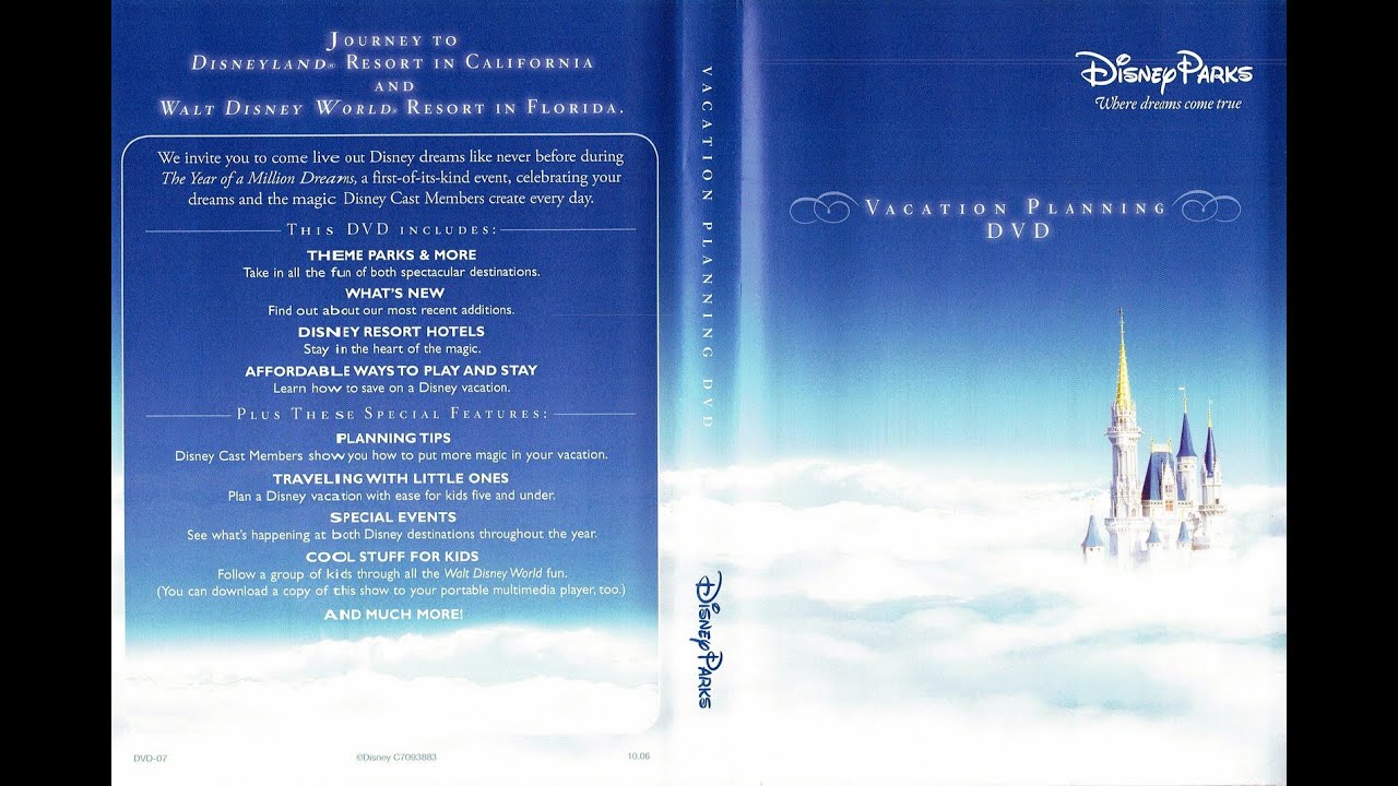 2007 WDW Vacation Planning DVD - The Year Of A Million Dreams [Better Capture Avail]- InteractiveWDW