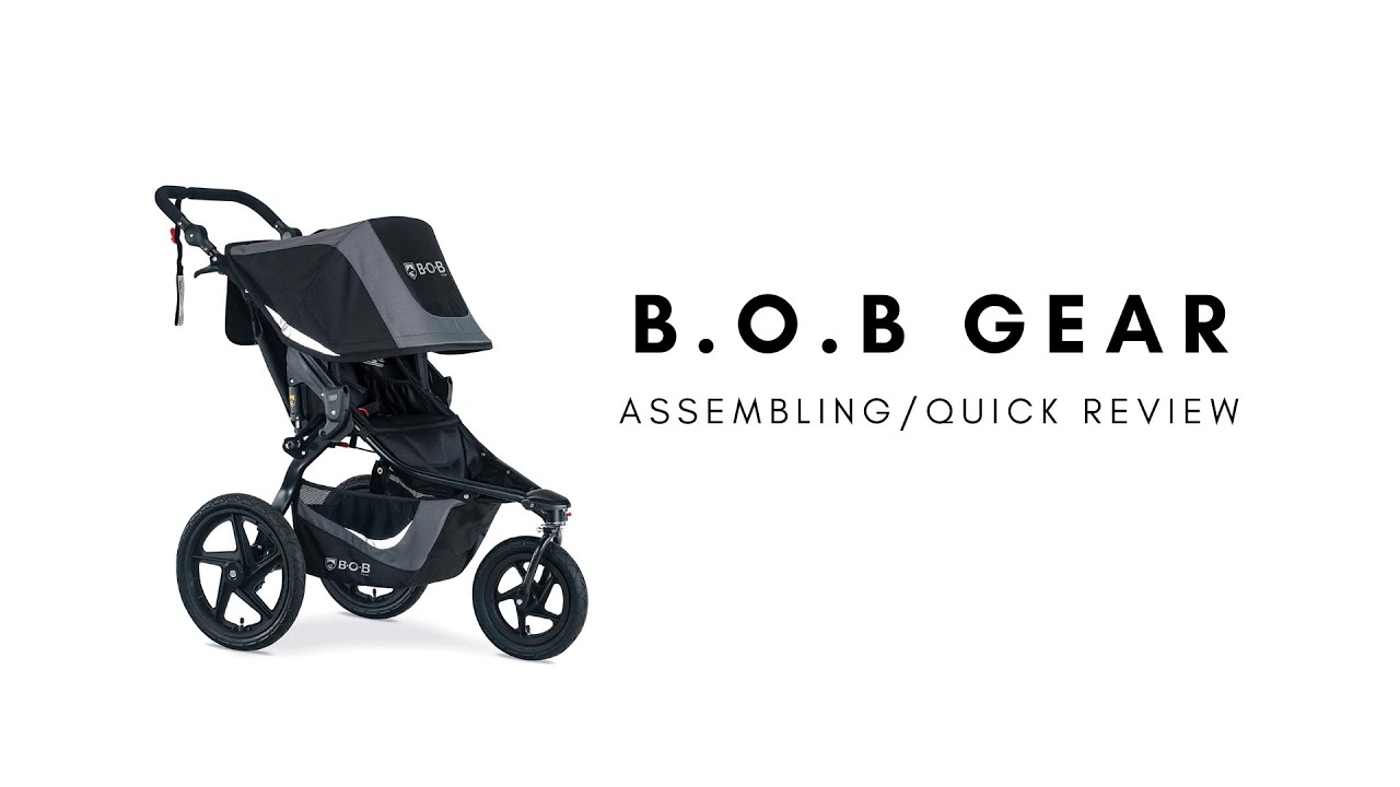 BOB Gear Revolution Flex 3.0 Jogging Stroller, Graphite Black (Assemble / Review)