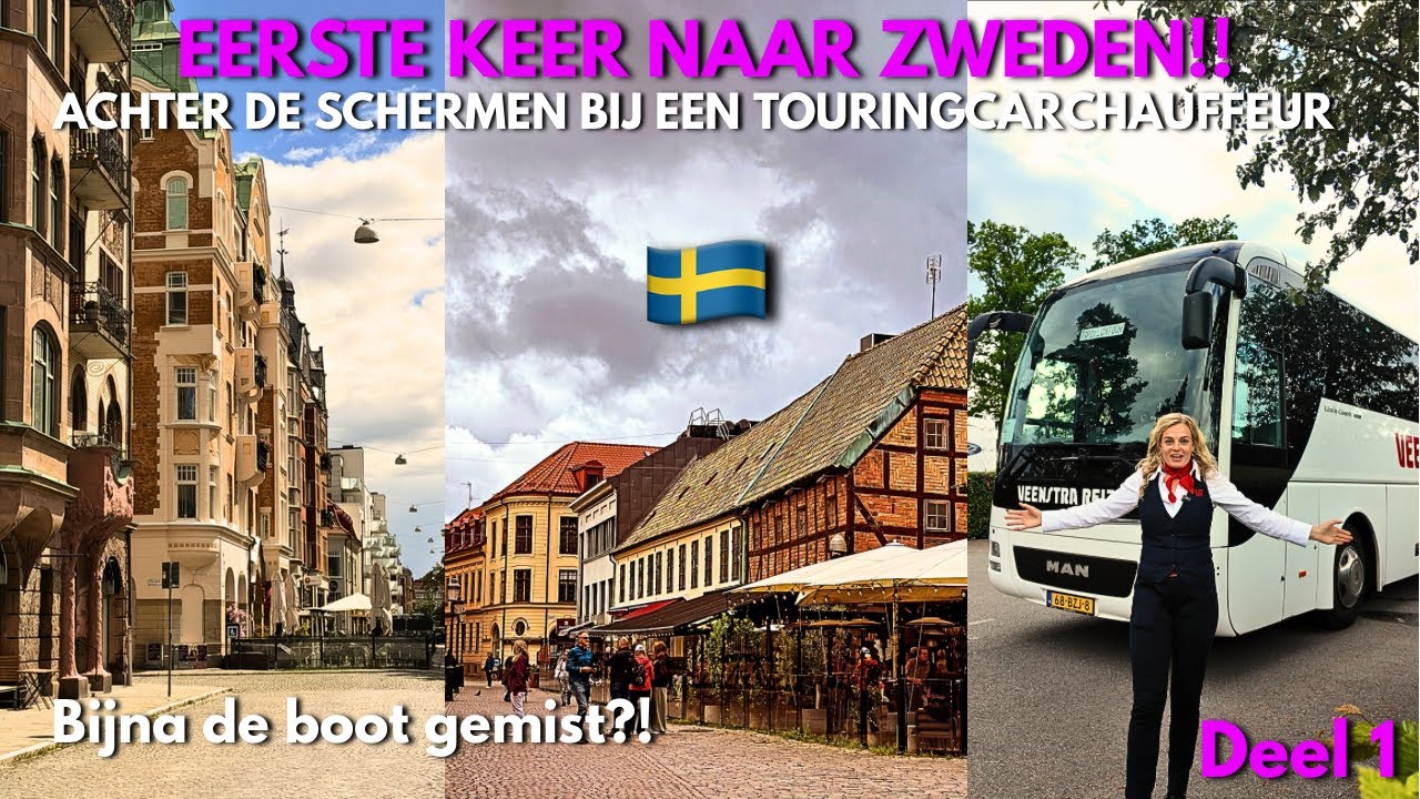 🚍 ONZE BUSREIS NAAR ZWEDEN BEGINT! 🚢 MALM&Ouml;, &Ouml;RESUNDBRUG & VIKINGDORP | TOURINGCARCHAUFFEUR VLOG #58🚍