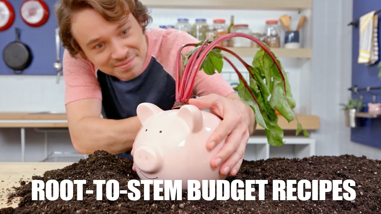 Zero Waste Budget Recipes -  Vegetables from Root to Stem.