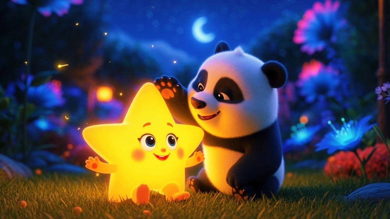 Twinkle Twinkle Little Star ⭐ Happy with Panda | SnuGa Kids TV