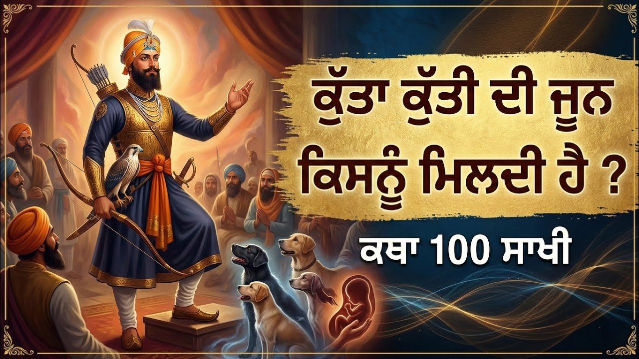 ਕੁੱਤਾ ਅਤੇ ਕੁੱਤੀ ਦੀ ਜੂਨ ਕਿਸਨੂੰ ਮਿਲਦੀ ਹੈ? || ਕਥਾ 100 ਸਾਖੀ || Guru Gobind Singh Ji || Sikh Itihas