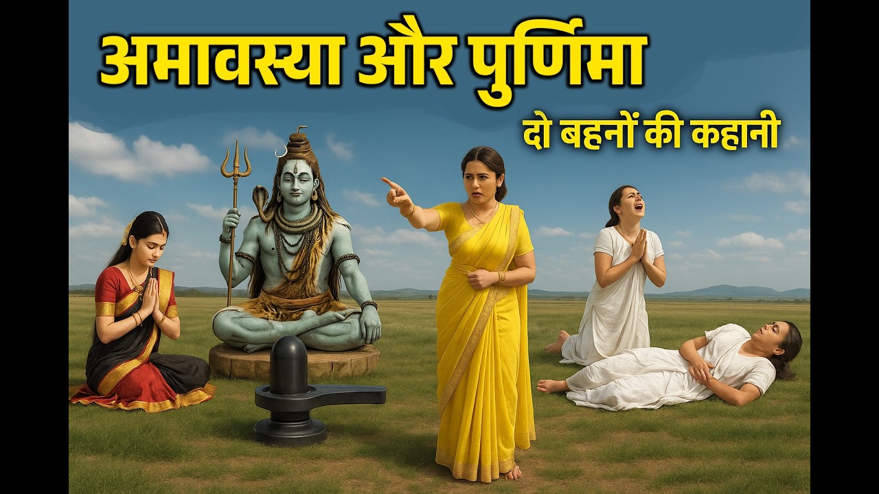 अमावस्या और पूर्णिमा दो बहनों की कहानी | Amavasya Aur Purnima Do Bahno Ki Kahani | Hindi Kahani