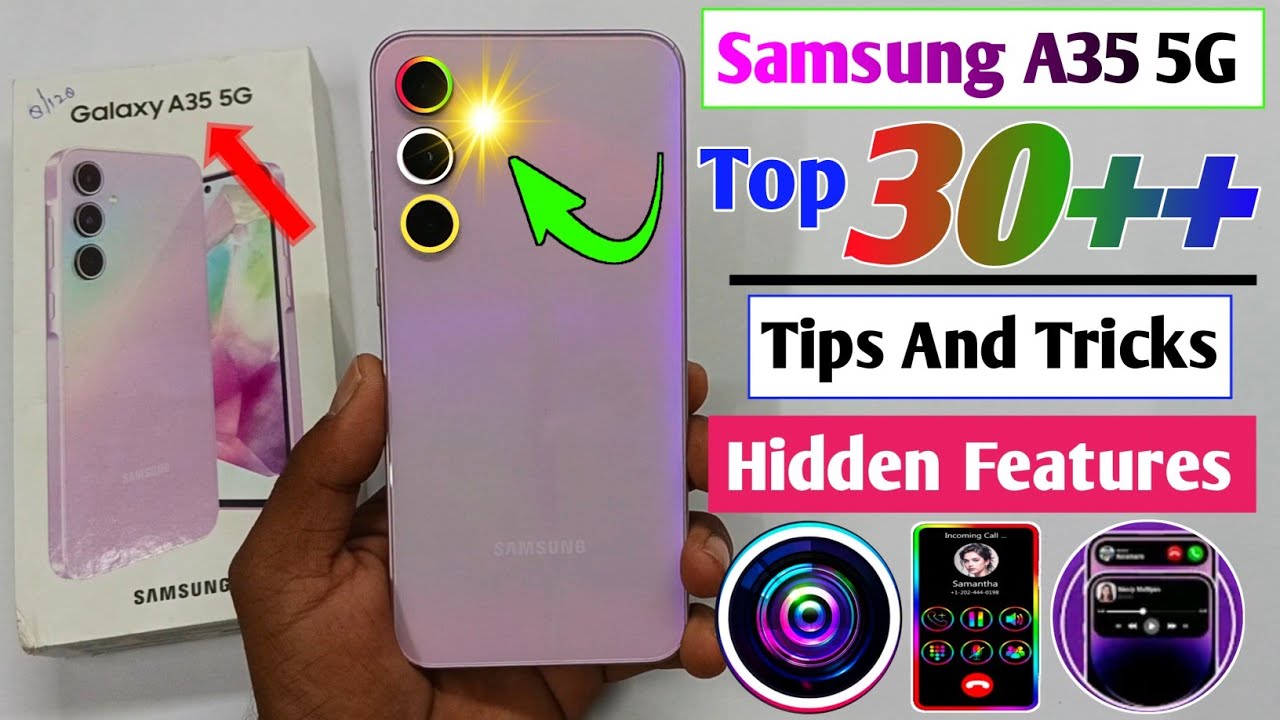 Samsung A35 5G Tips And Tricks / Samsung Galaxy A35 Top 30++ Hidden Features / samsung a35 features