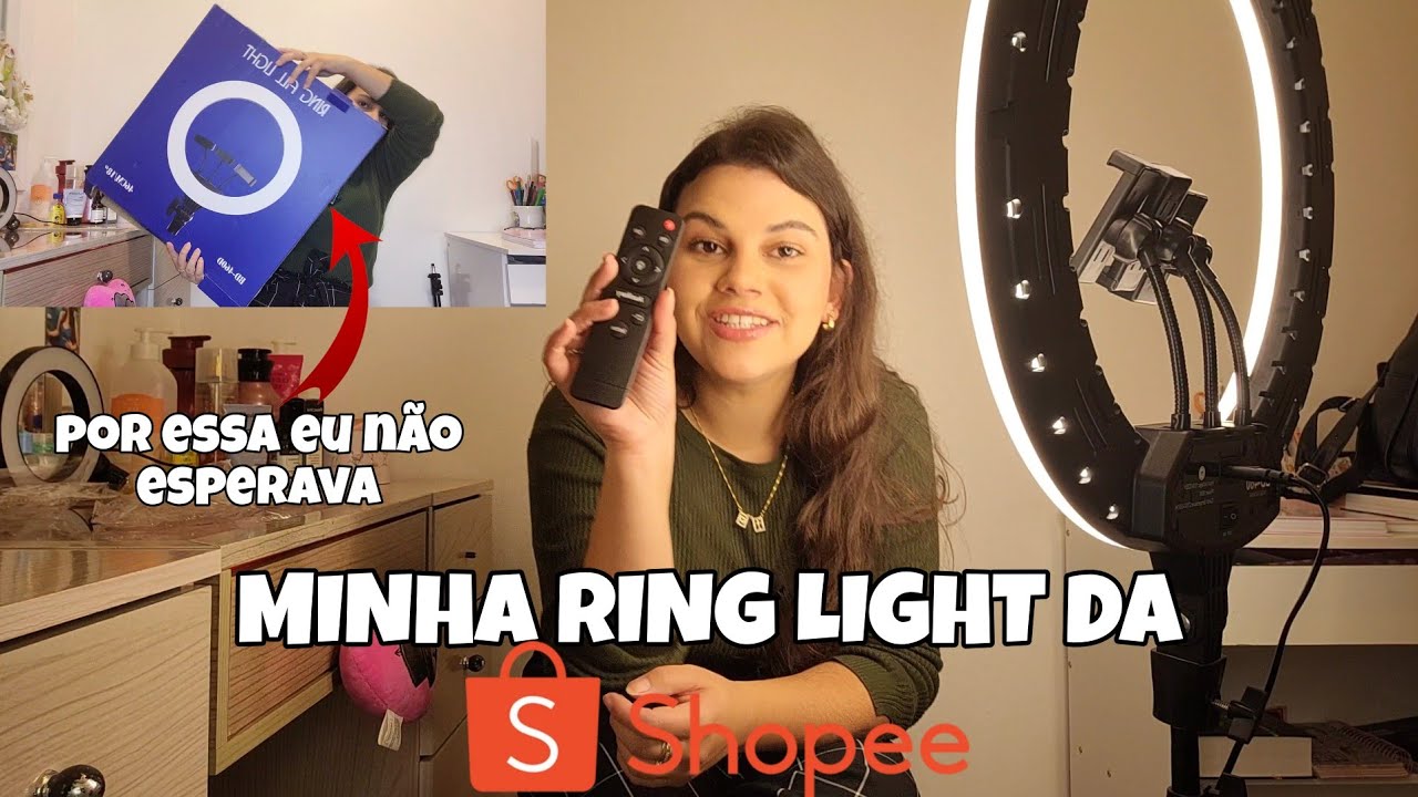 RING LIGHT 18 POLEGADAS PROFISSIONAL DA SHOPEE| UNBOXING 😱 *DE 150 reais*