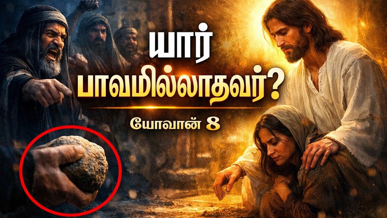 “கல்லெறிய வந்தவர்கள்… அமைதியாக சென்றார்கள்!” 😳 |  யோவான் 8 உண்மை சம்பவம் #bible  