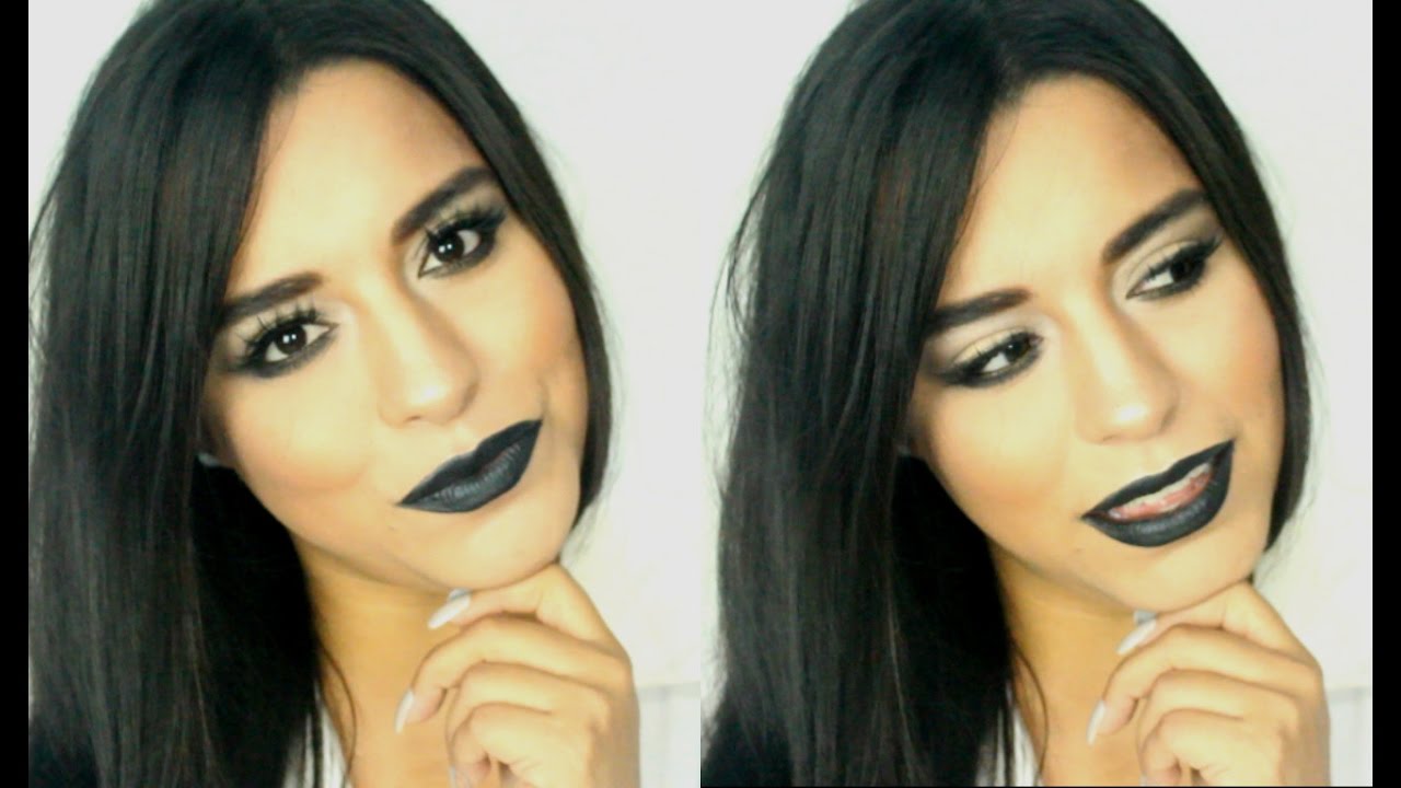 MAQUILLAJE Con Labios Negros | DARK LIPS