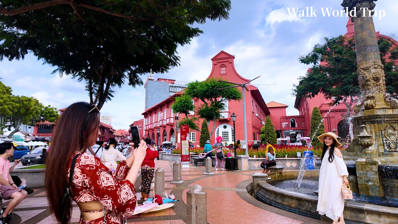 Malacca Walking Tour 4K 2025  UNESCO World Heritage City Malaysia Melaka Old Town