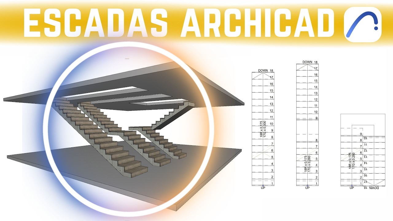 COMO DESENHAR ESCADAS DO ZERO NO ARCHICAD