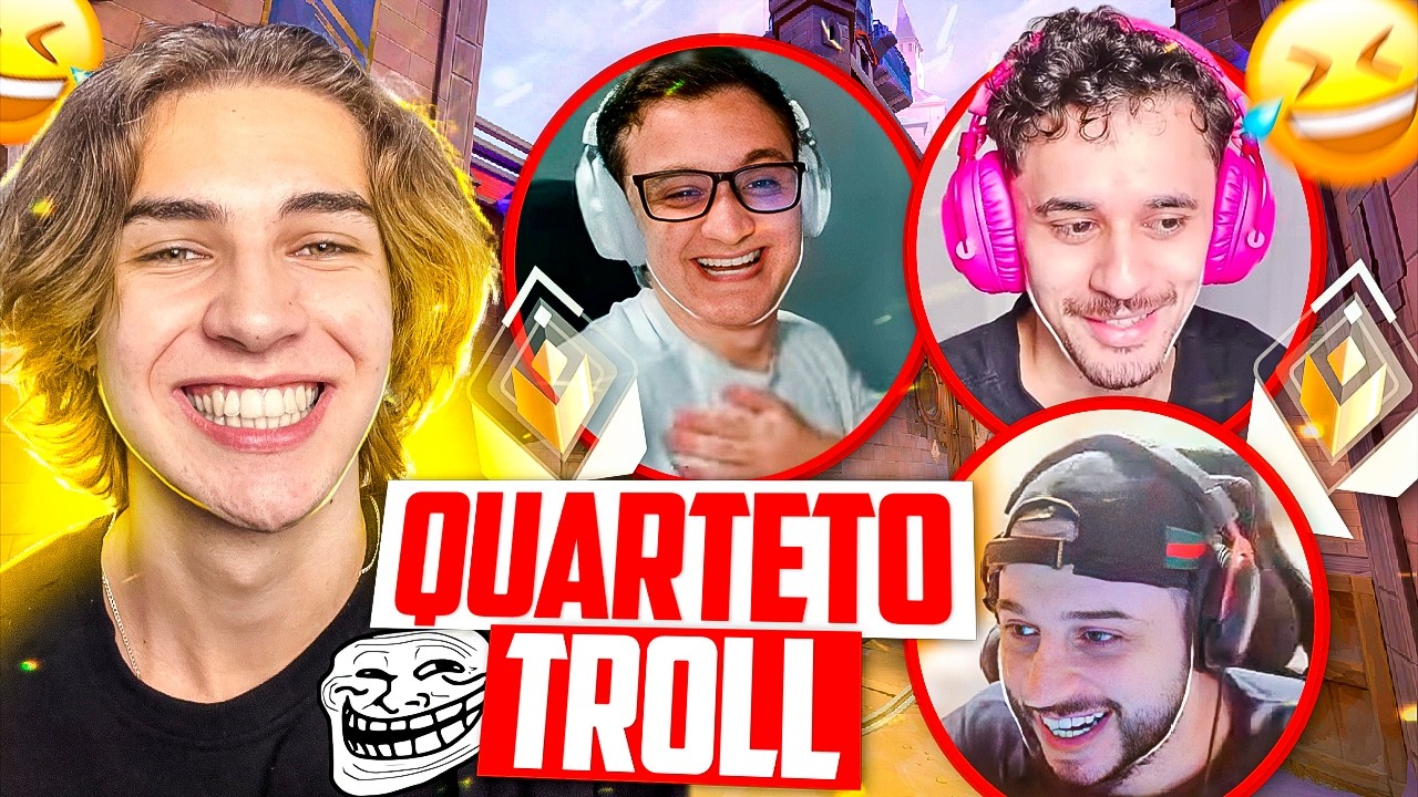 4 Streamers TROLLS no RADIANTE 😂 (ENGRAÇADO DEMAIS)