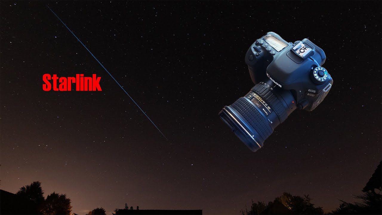 Zeitraffer Milchstraße - Timelapse Milky Way - Starlink