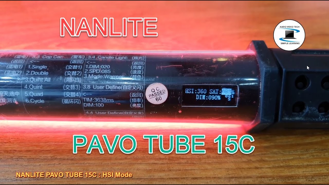 Nanlite Pavo Tube 15C : Overview (part 1).