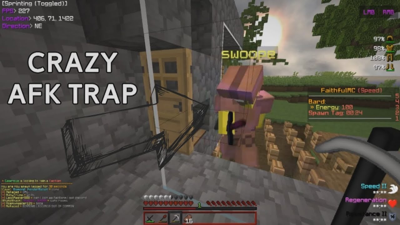 Top Hcf Traps #15 (Crazy AFK Trick To Trap Him + Nutty 6 Man Fence Gate Trap!)