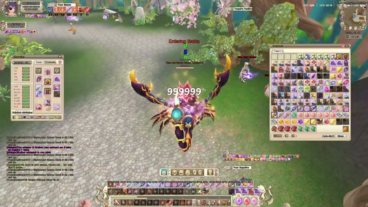 Grand Fantasia Global Warlord 80 how im exp my equip u.u