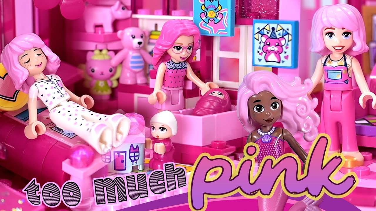 Can I build an entire house with only pink Lego bricks? Too Much Pink build challenge compilation