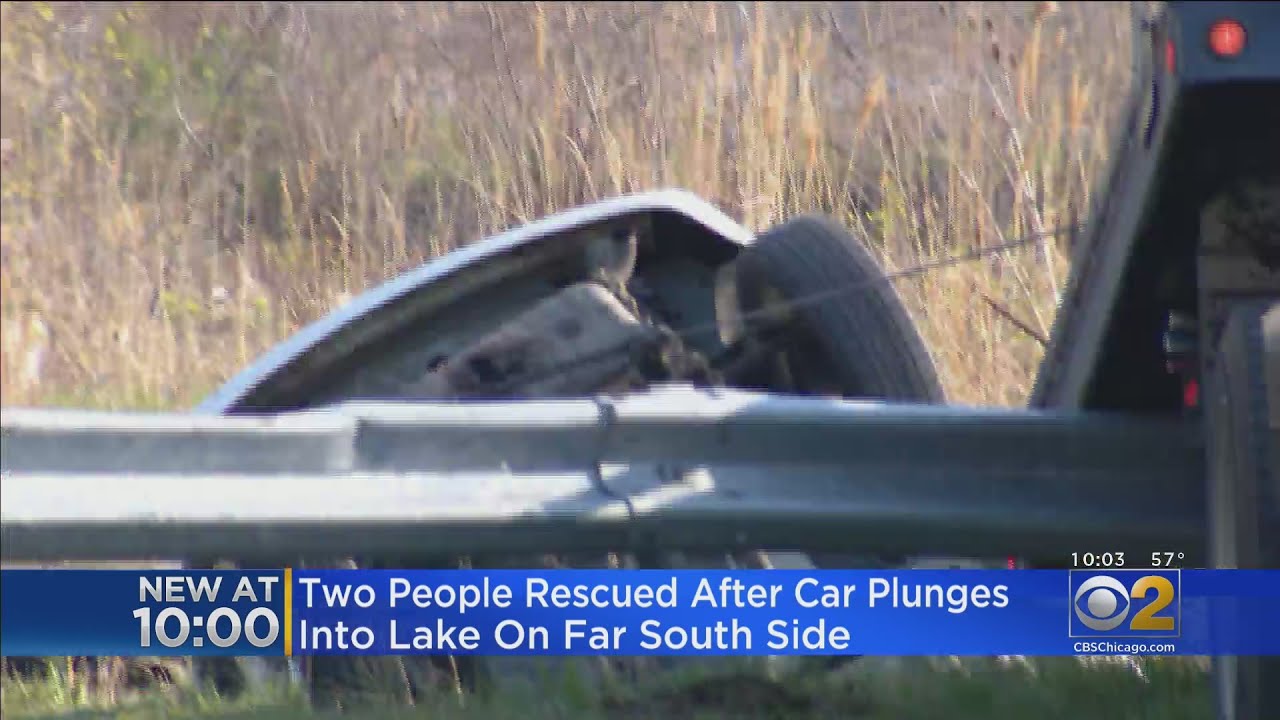 Two Rescued After Car Crashes Through Barrier, Plunges Into Wolf Lake