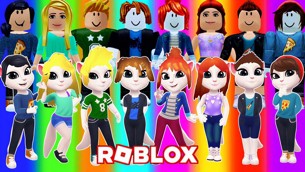🌟🌈ROBLOX CHARACTERS ➕️ ANGELA 2 | Cosplay Makeover 4.0