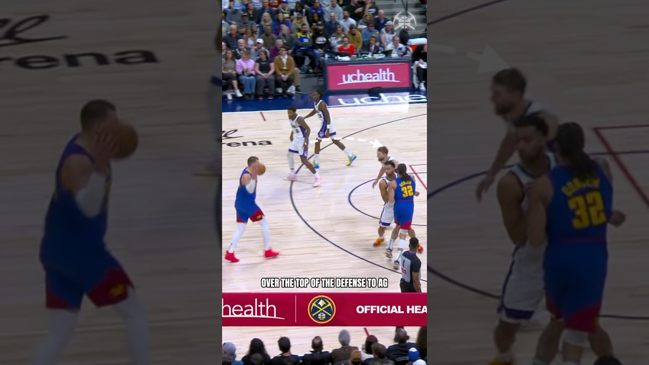A master class in manipulating a defense 📚 #denvernuggets #nba #basketball #nikolajokić