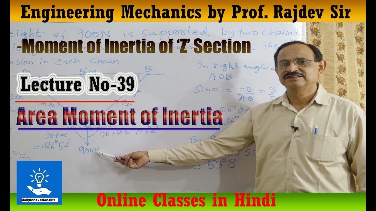 Moment of Inertia of Z Section