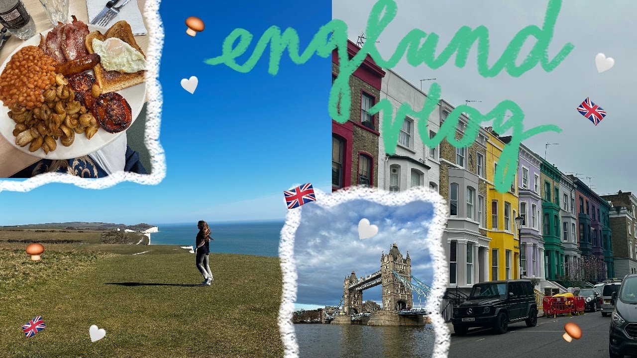 england vlog || five days exploring London, seven sisters & more 🇬🇧🤍🍄‍🟫