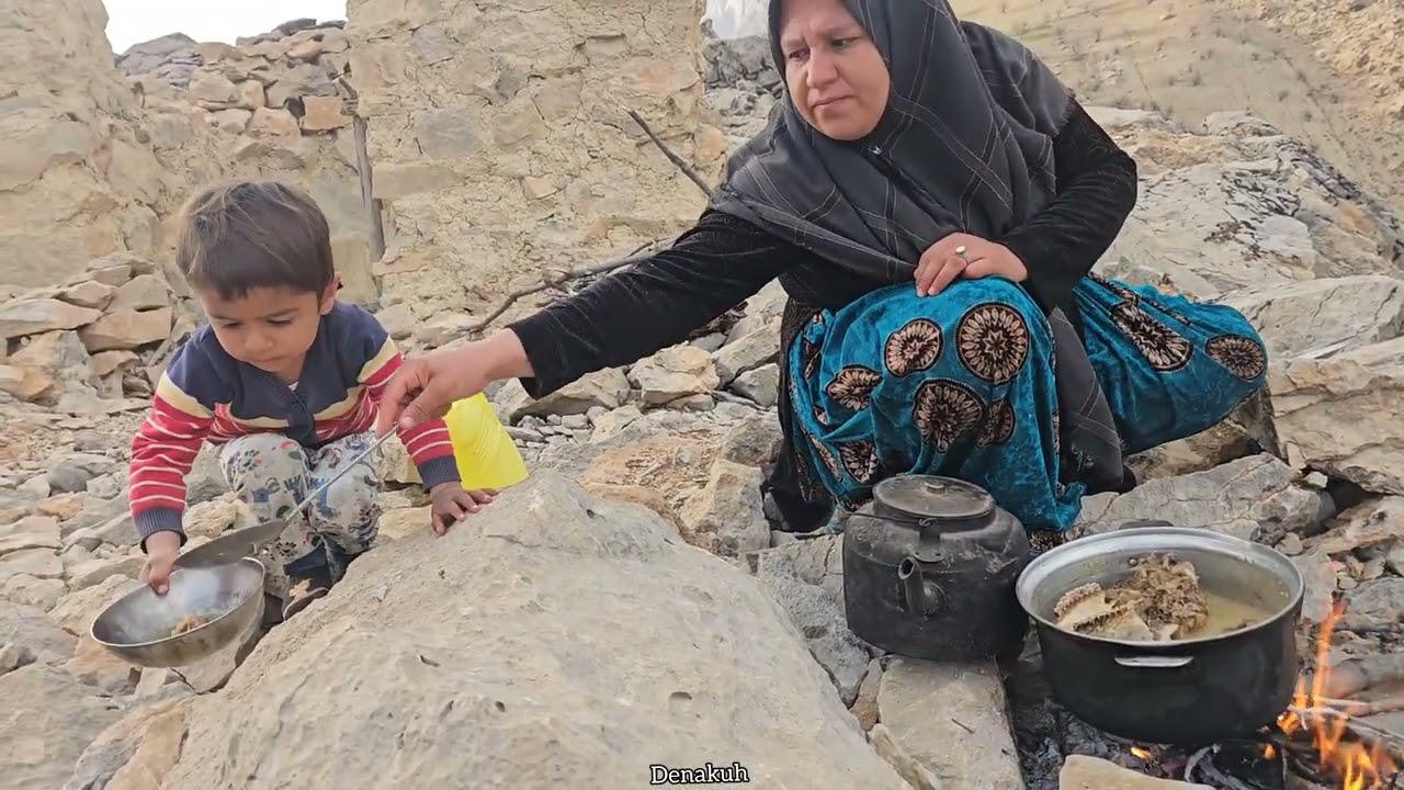 Real Nomadic Life in the Mountains | Raising a Tent & Daily Family Struggles