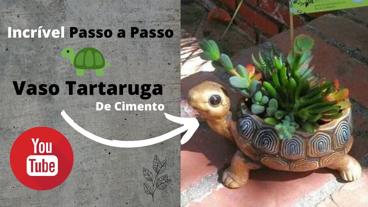 Incrível Tartaruga de Cimento Para Seu Jardim  Faça Varias Com Um Simples Molde Ciment Crafit Ideas