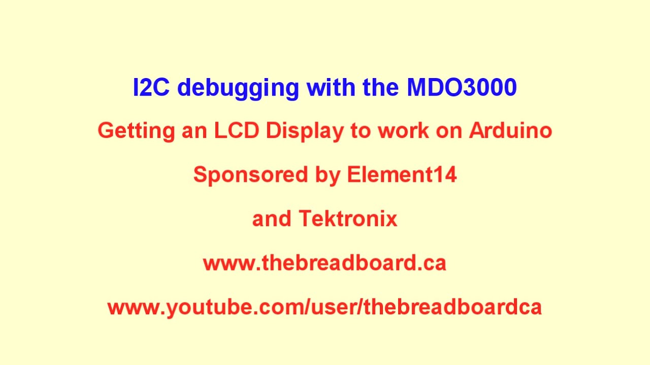 Arduino UNO I2C debug with MDO3000