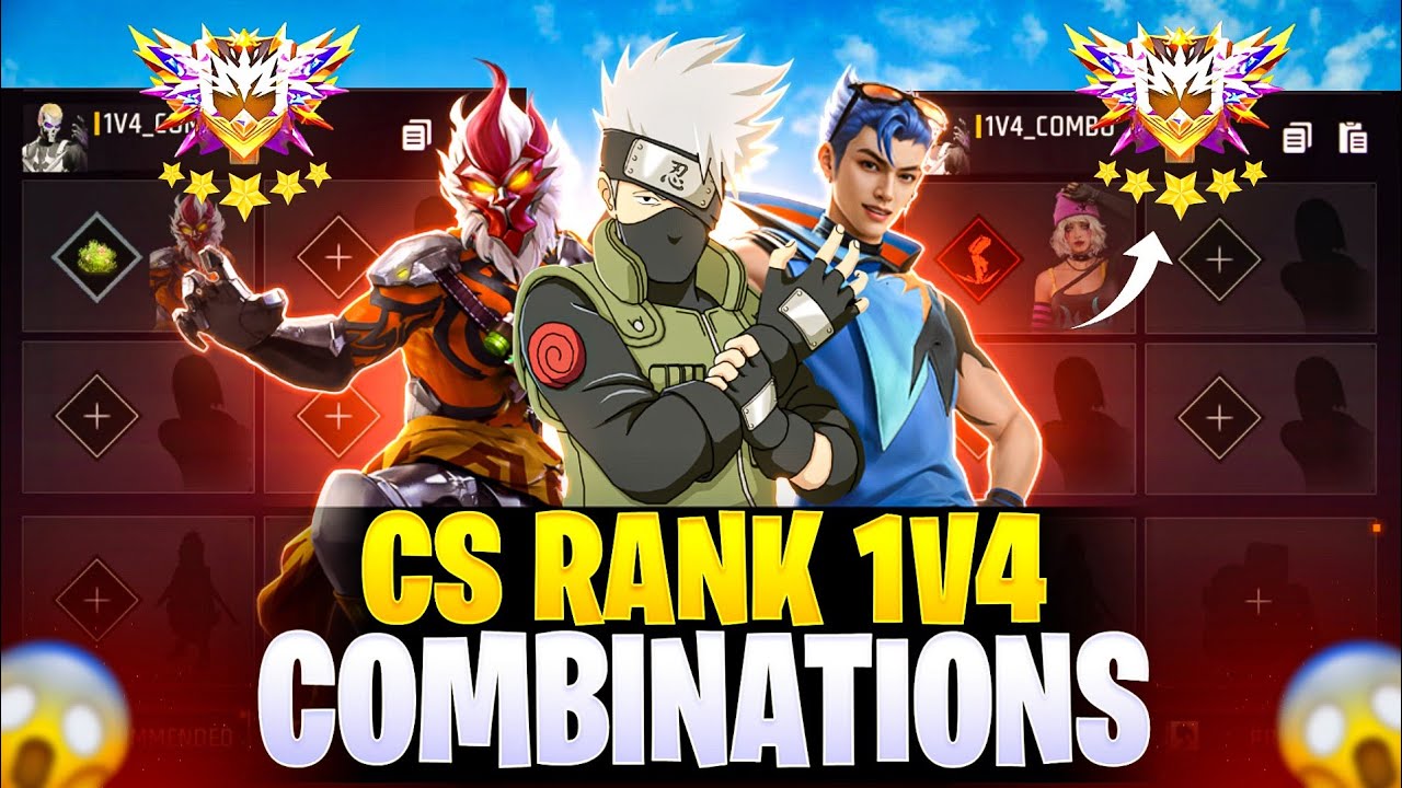 NEW CS RANK SKILL COMBINATION | Best Character Combination For Cs Rank | Cs Rank Best Combination