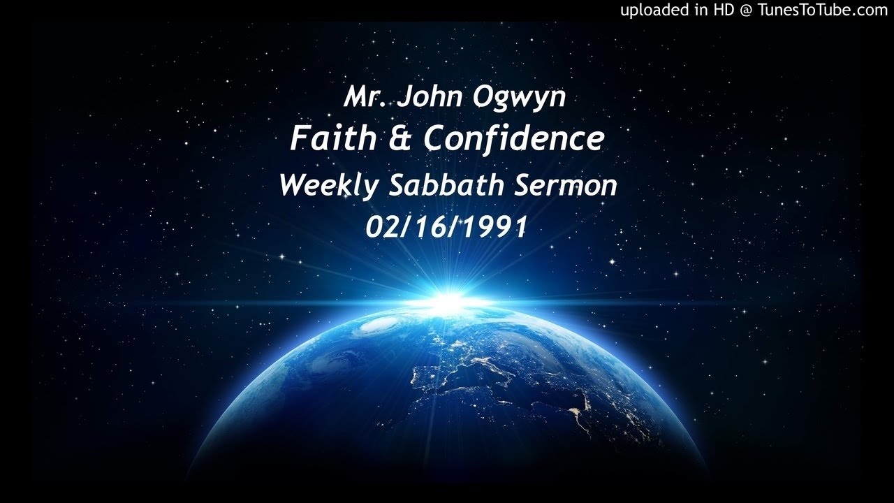John Ogwyn Faith and Confidence