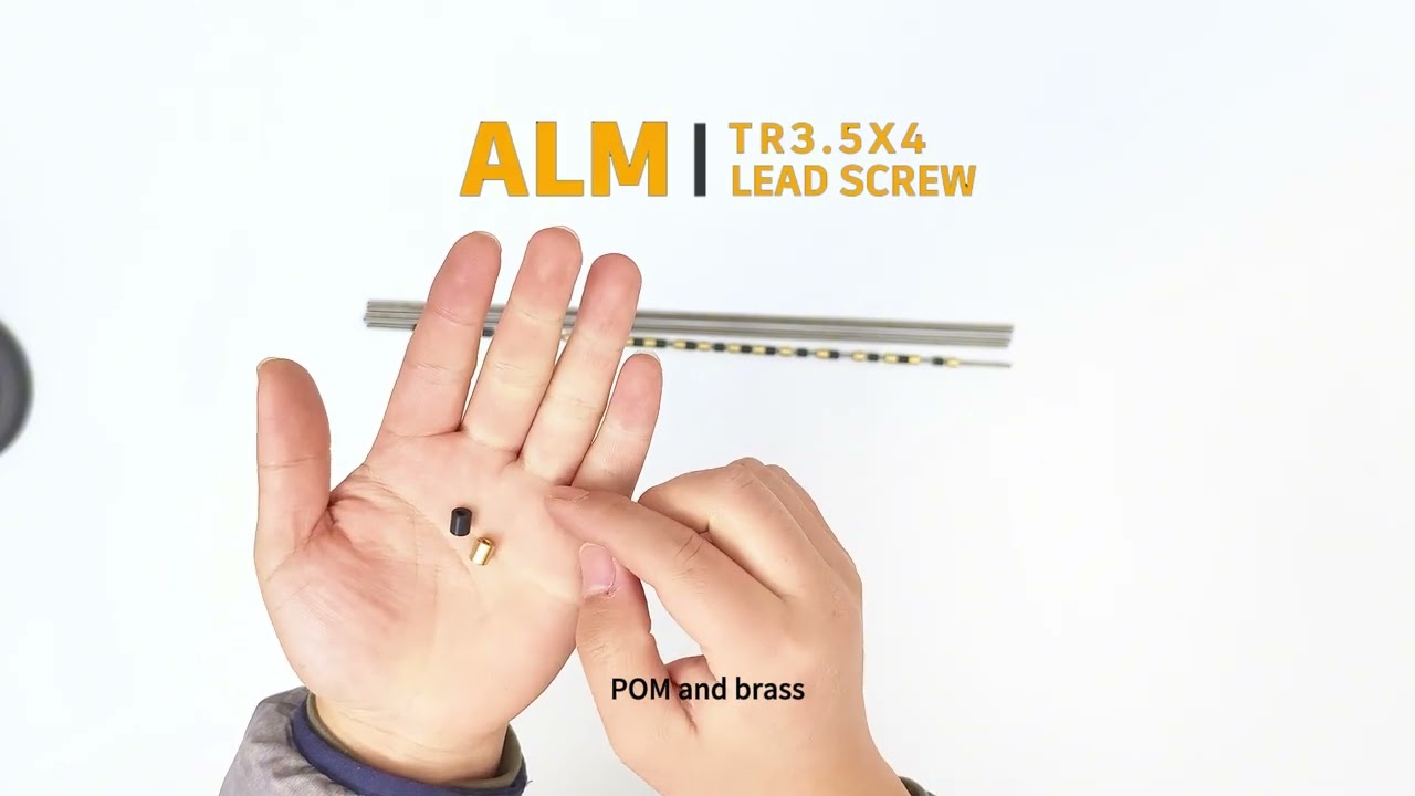 Tr3.5x4 Trapezoidal lead screw with nut