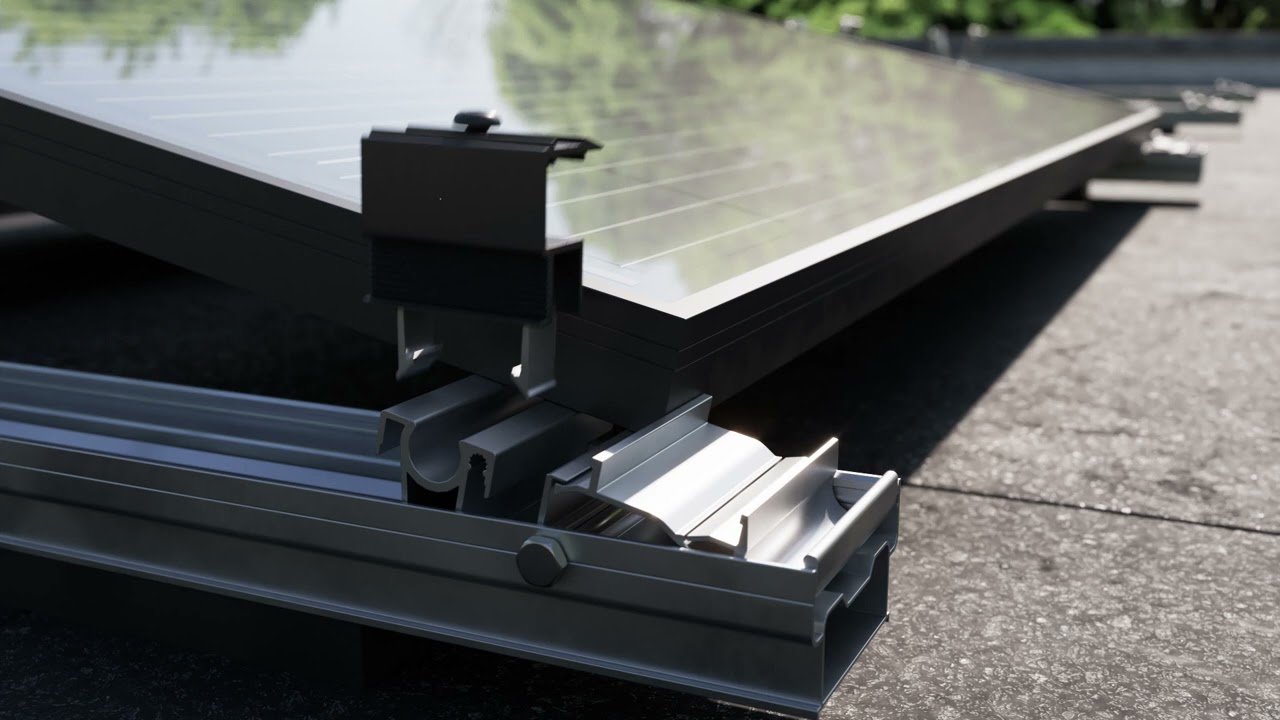 Blubase - Rofast east-west | Mounting system for flat roofs