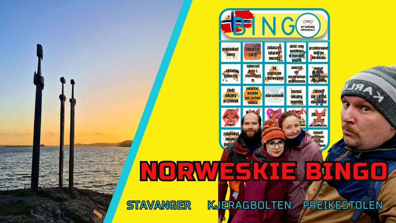 Norweskie Bingo! Stavanger, Kjeragbolten i Preikestolen w weekend? Przygoda na każdą kieszeń!