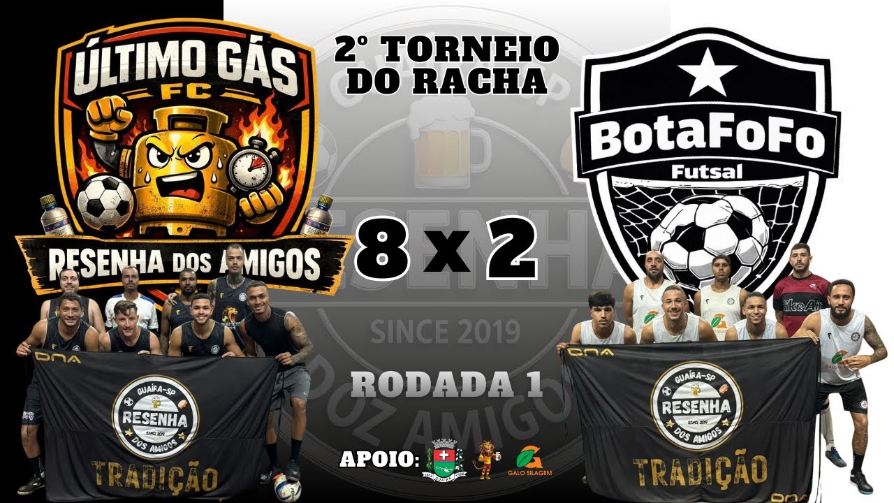 Último Gás FC 8 x 2 Botafofo Futsal - MELHORES MOMENTOS | 2º Torneio do Racha