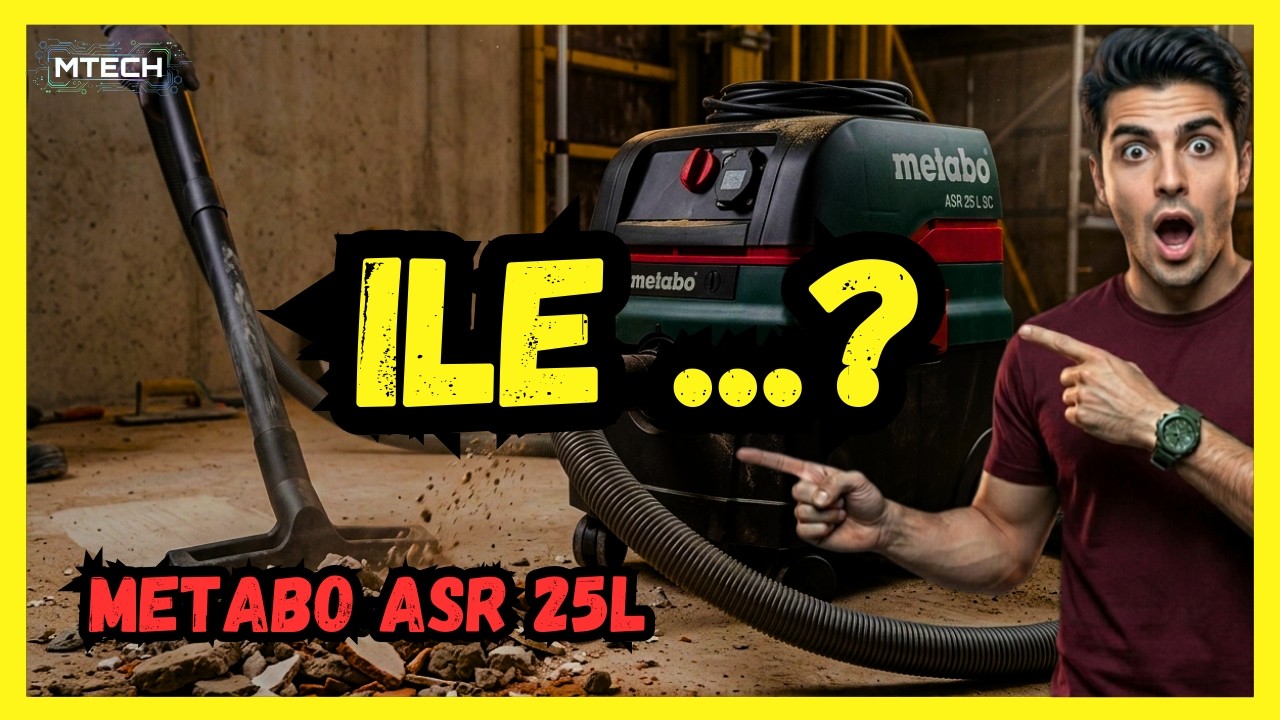 🛠️ Unboxing i pierwsze wrażenia odkurzacza do pracy na sucho i mokro – Metabo ASR 25L SC