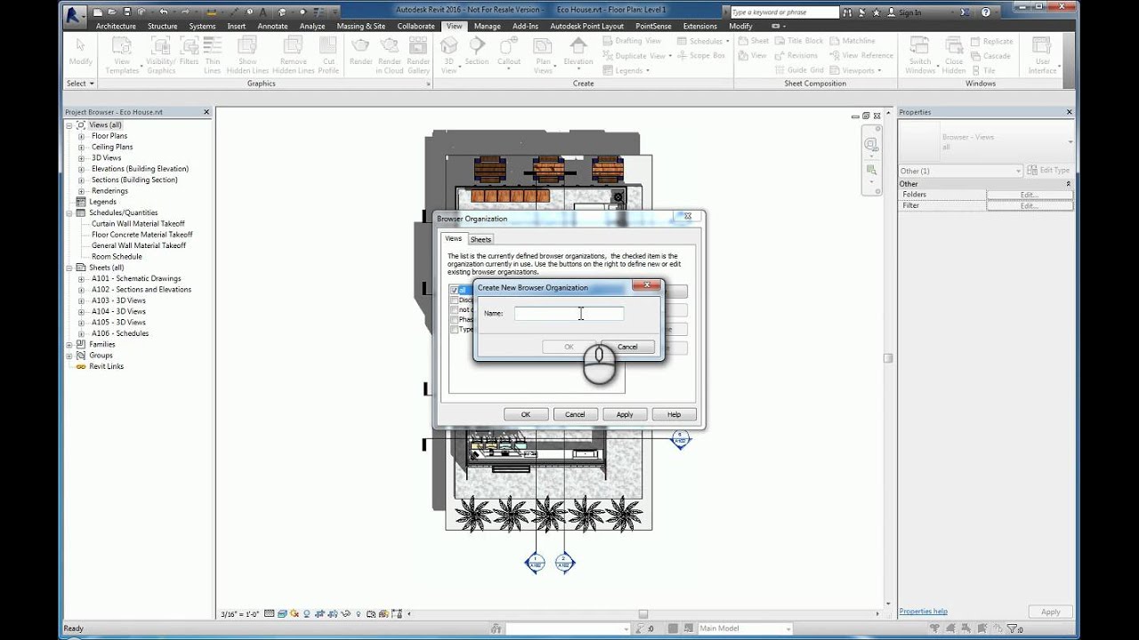 Revit Project Browser Organization - A How To Guide